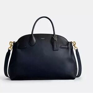 Coach Soft Empire Carryall Bag 40 Brass/Dark Navy NWOT